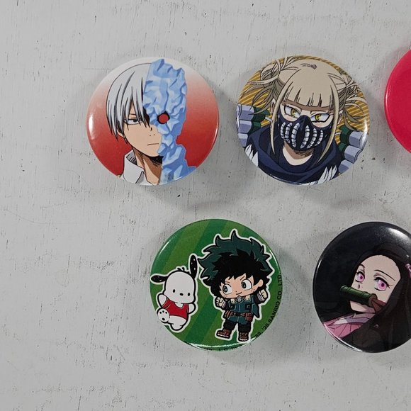 Anime Button Pin Lot My Hero Academia Sanrio Demon Slayer - Picture 2 of 7